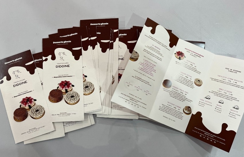 Photo d'un menu personnalisé