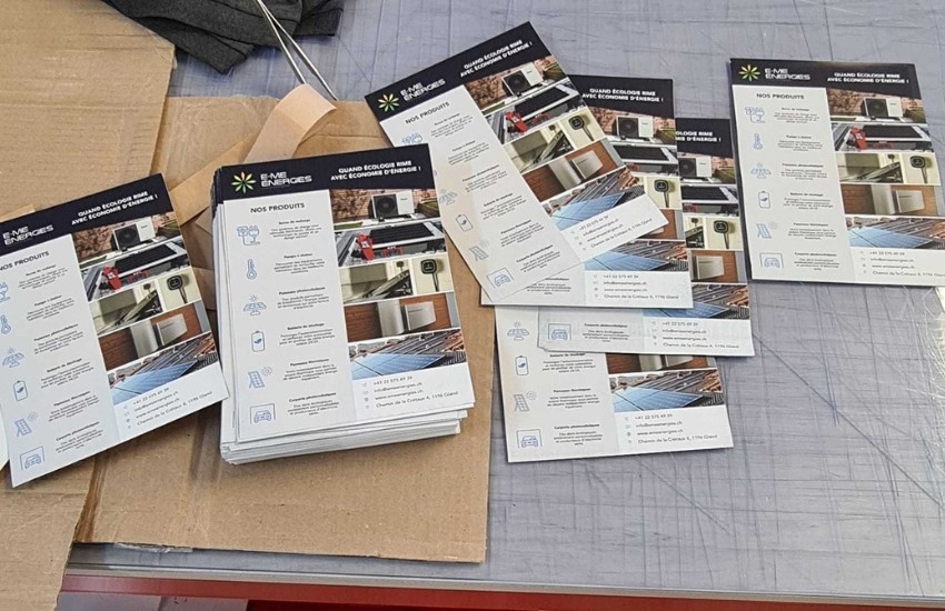 Photo de flyers personnalisés