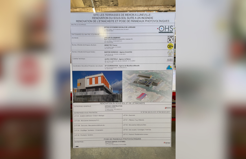 Image de panneau de chantier